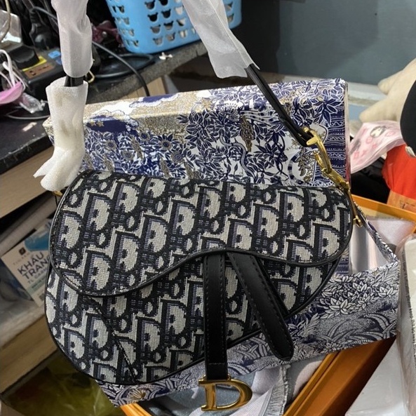 Túi Xách Đeo Chéo Nữ Yên Ngựa Thời Trang Chất Thổ Cẩm Đẹp Fullbox