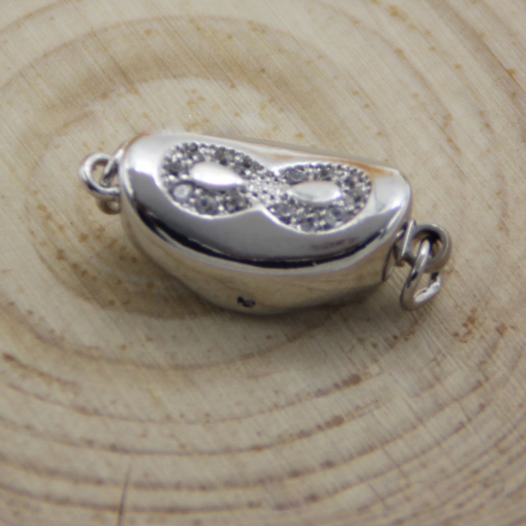 [K006] Phụ kiện trang sức (DIY) - Khóa Yên ngựa 6 mẫu nạm đá zircon cho vòng cổ vòng tay kiểu chuỗi