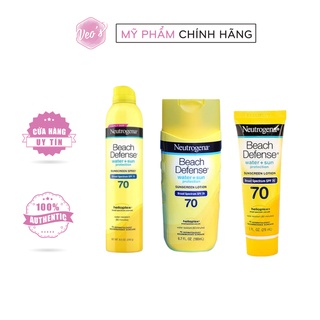 Kem chống nắng Neutrogena Beach Defense  Water+Sun Protection Spf70