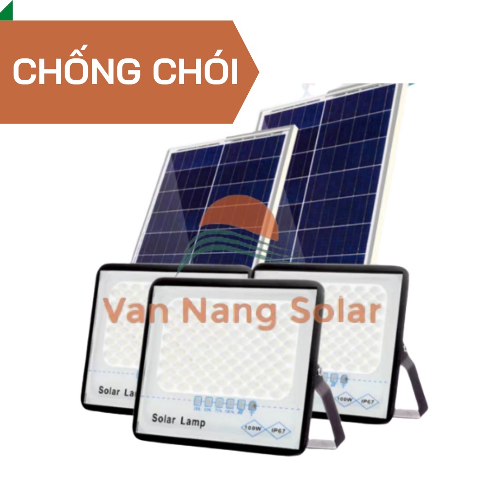 Đèn Pha Năng Lượng Mặt Trời - 50W 100W 200W 300W chống chói