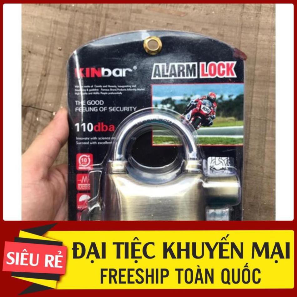 FREESHIP Ổ Khóa Chống Trộm Cướp Xe Máy Alarm Lock Có Còi Báo Động tiện lợi giá si