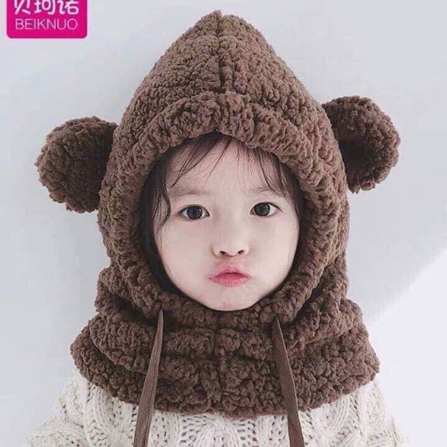 Mũ tai gấu cho bé