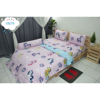 Bộ chăn drap gối, chất cotton 100%, có bán lẻ drap/mền