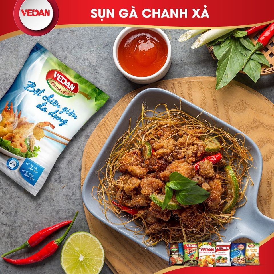 Bột Chiên Giòn Đa Dụng Vedan 100g/gói-Lốc 5 gói-Chính hãng-Giá tốt