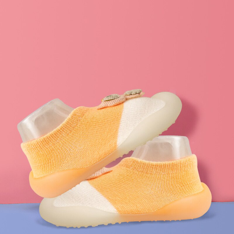 Vớ Cao Su Cotton Mềm Mại Co Giãn Chống Trượt In Hình Động Vật Hoạt Hình Thời Trang Thu Đông Cho Trẻ Sơ Sinh