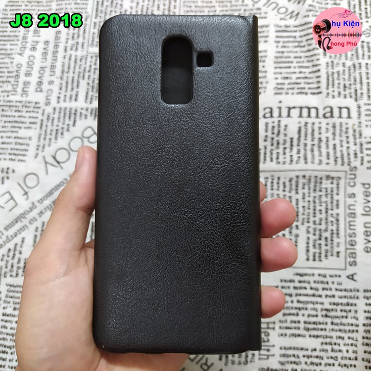 Bao Da Samsung Galaxy J8 2018 Kiểu Dáng Gấp 2 Mặt Và Có Phối Ví Sang Trọng | BigBuy360 - bigbuy360.vn