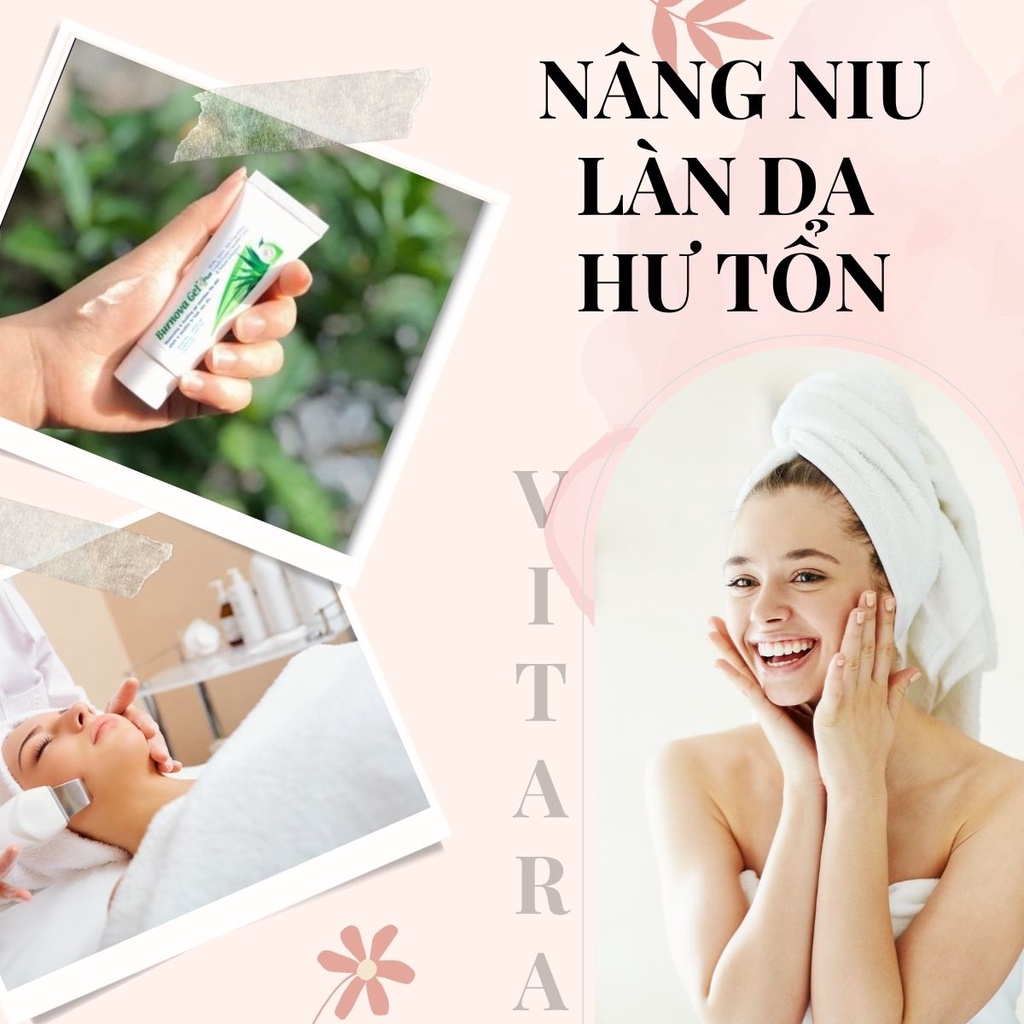 Gel thoa bỏng Burnova Gel Plus tái tạo da sau bỏng sau laser làm lành vết thương không kích ứng chính hãng thái lan
