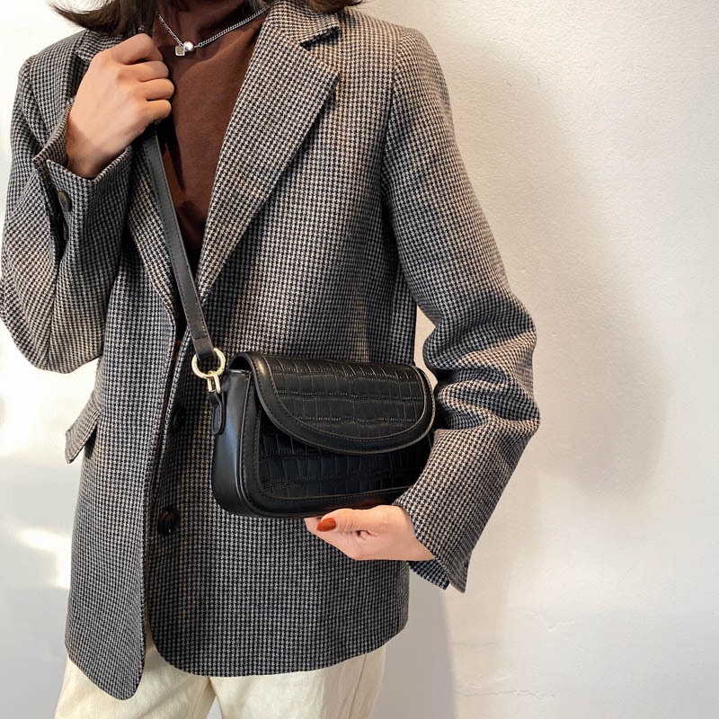 Túi xách nữ Quảng Châu đeo chéo đeo vai phong cách Vintage dập vân nổi cao cấp O4T1-2096