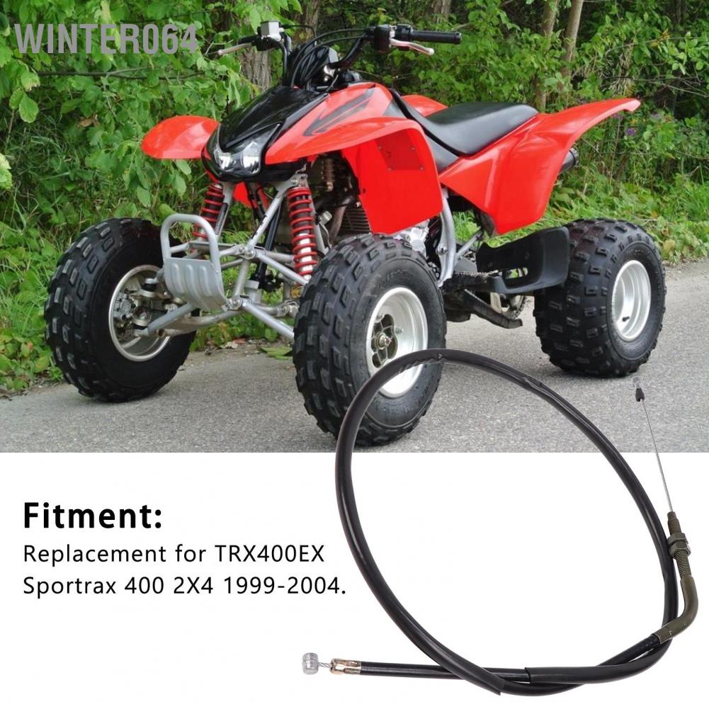 Cáp ly hợp PVC màu đen chống mài mòn thay thế cho xe mô tô TRX400EX Sportrax 400 2X4 1999‑2004