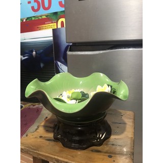 Bộ bát sen thả hoa 30cm + đế kê