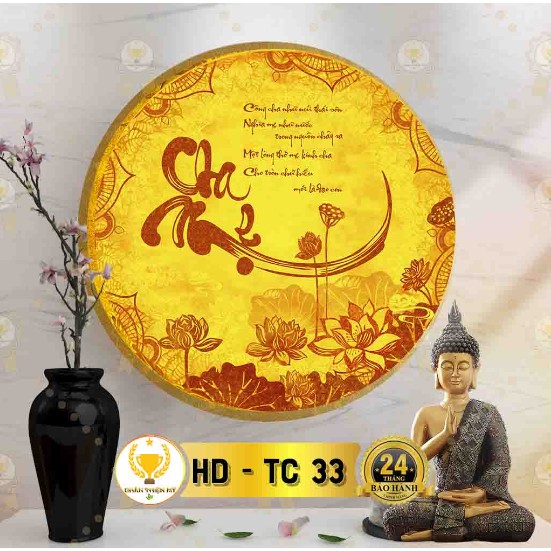 [ Xưởng Tuyển Đại Lý ] Đèn Thờ Hào Quang Trúc Chỉ In 6 giá gốc tận xưởng tặng đinh treo tranh