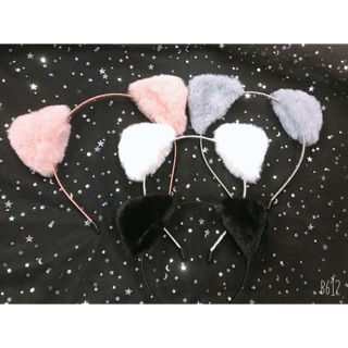 Bờm tai mèo bông 🌈💕🍭