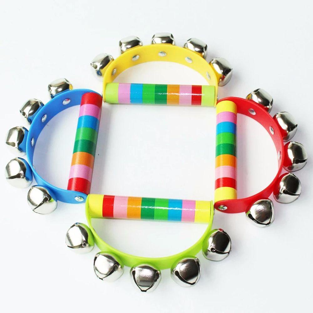 Đồ Chơi Lục Lạc Cầm Tay 5 Thanh Lục Lạc Hoạt Hình Dành Cho Trẻ Em