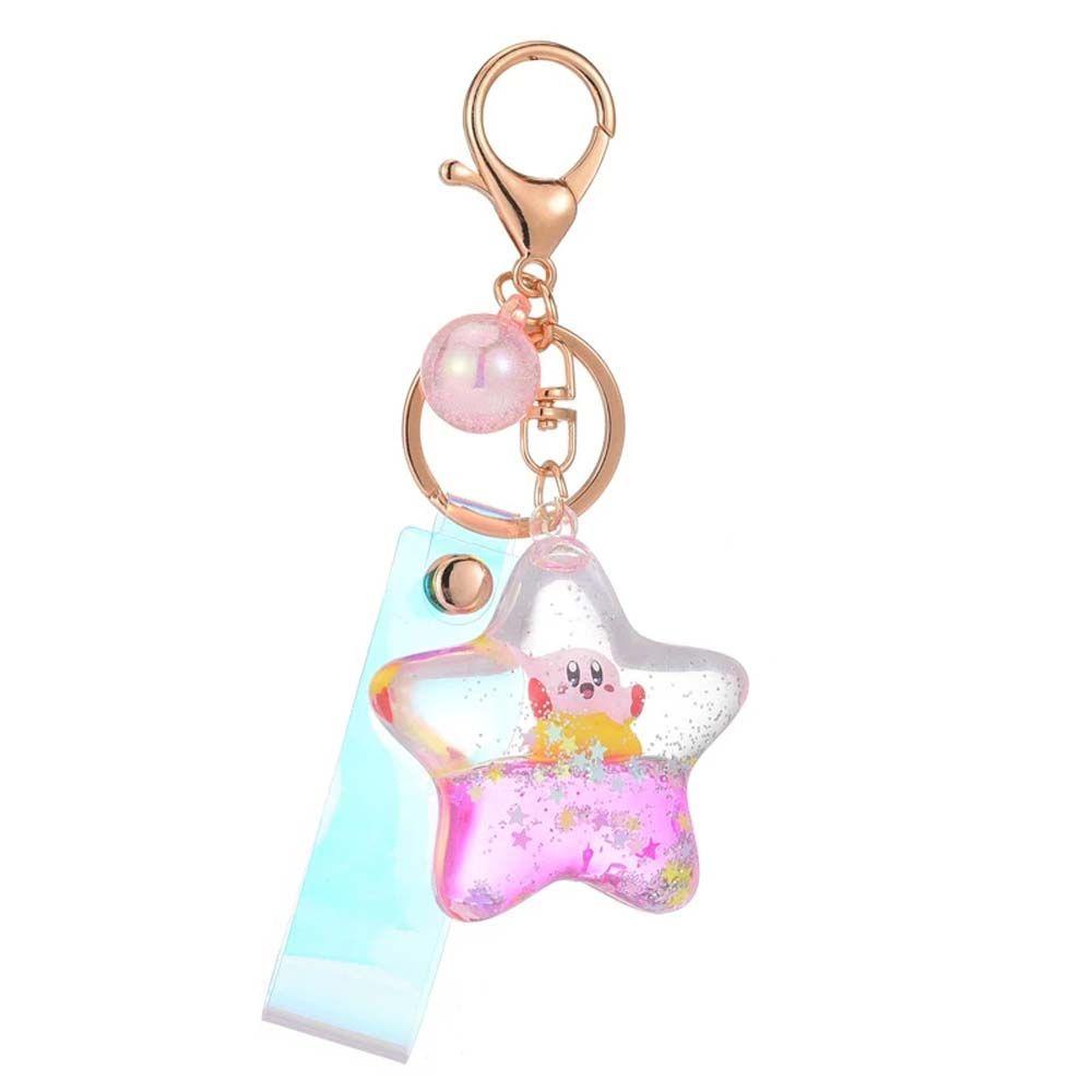 Móc Chìa Khóa Hình Ngôi Sao Năm Cánh Nổi Trong Suốt