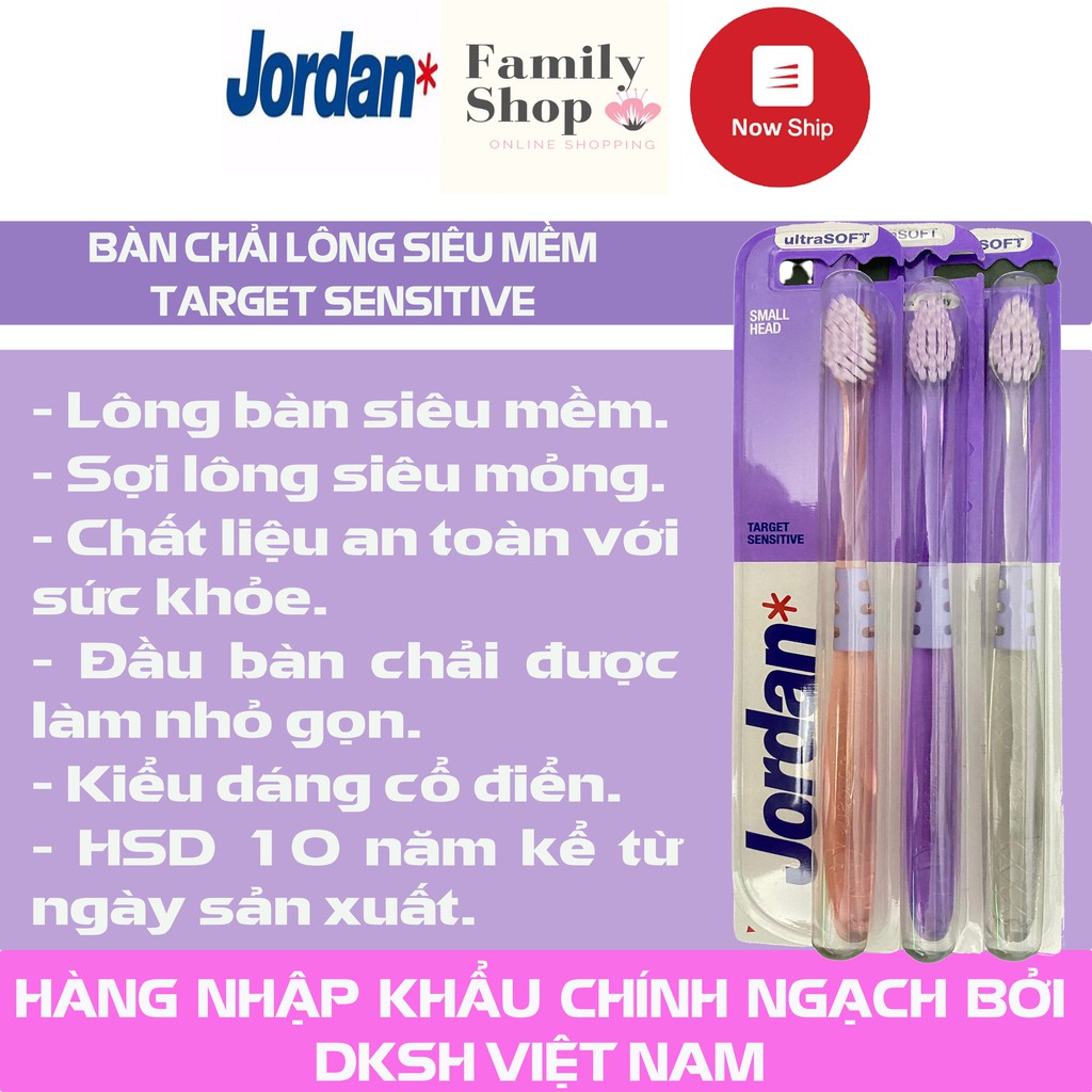 [Hàng Chính Hãng] 1 Bàn Chải Target Sensitive-Jordan