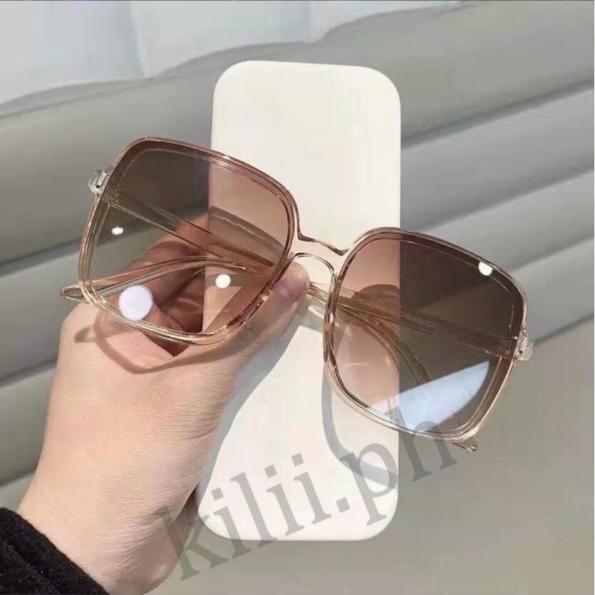Kilii Kính Mát Gọng Vuông Màu Gradient Chống Tia UV Thời Trang