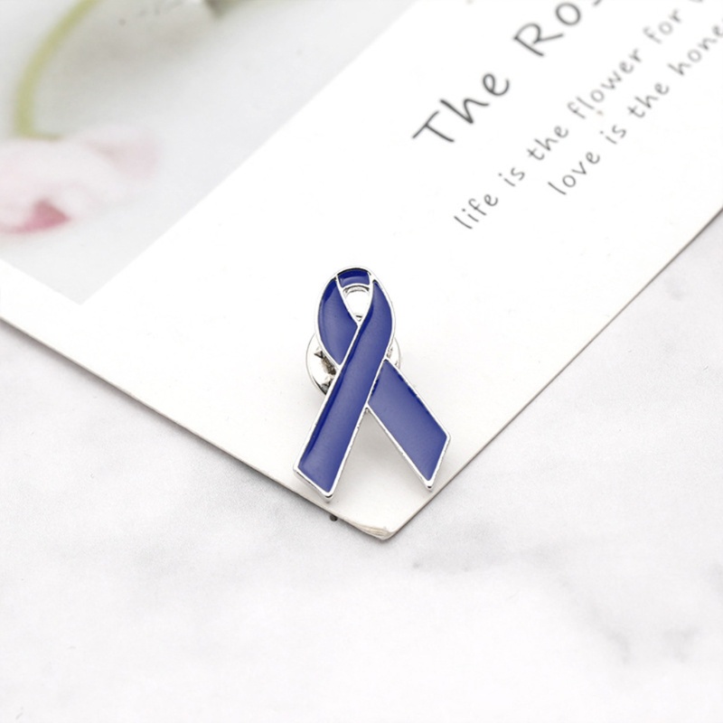 Ghim Cài Áo Bằng Hợp Kim Tráng Men Họa Tiết Ruy Băng Đỏ Xanh Dương Sáng Tạo Dành Cho Bé Trai Bé Gái