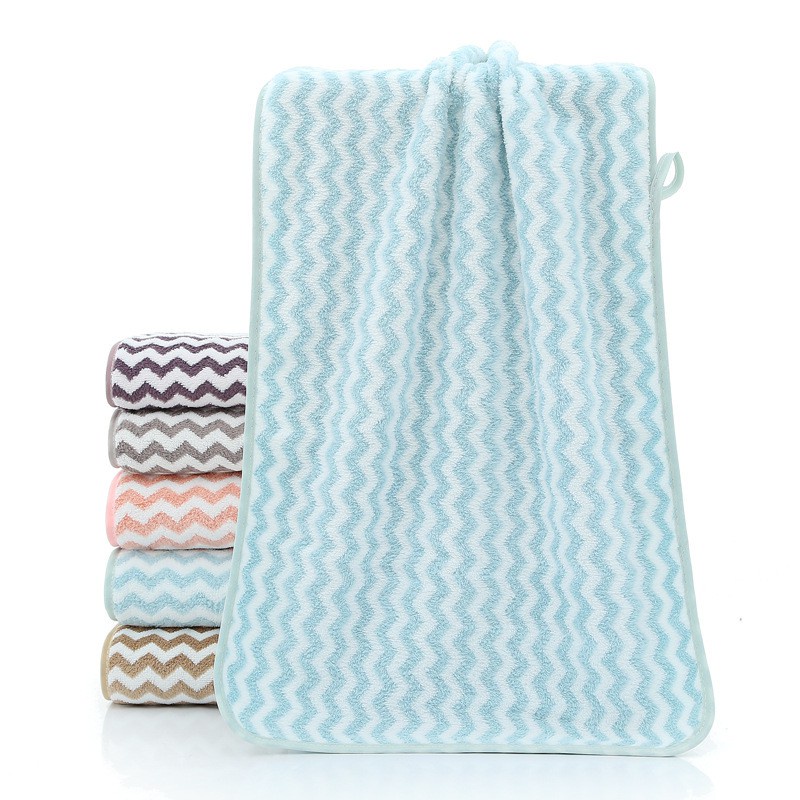 Khăn mặt lông cừu Hàn Quốc 30x50cm khăn lau mềm mịn siêu thấm hút tốt sọc Cocochang