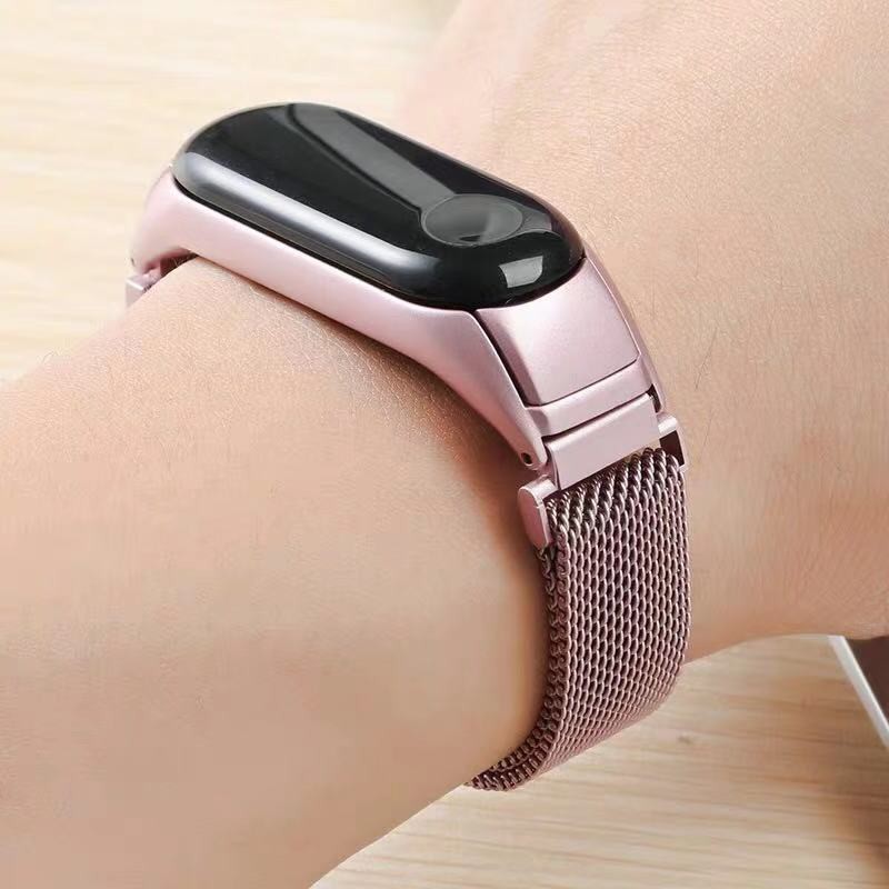 Dây Đeo Inox Milanese Cho Đồng Hồ Thông Minh Xiaomi Mi Band 6 / 5 / 4 / 3