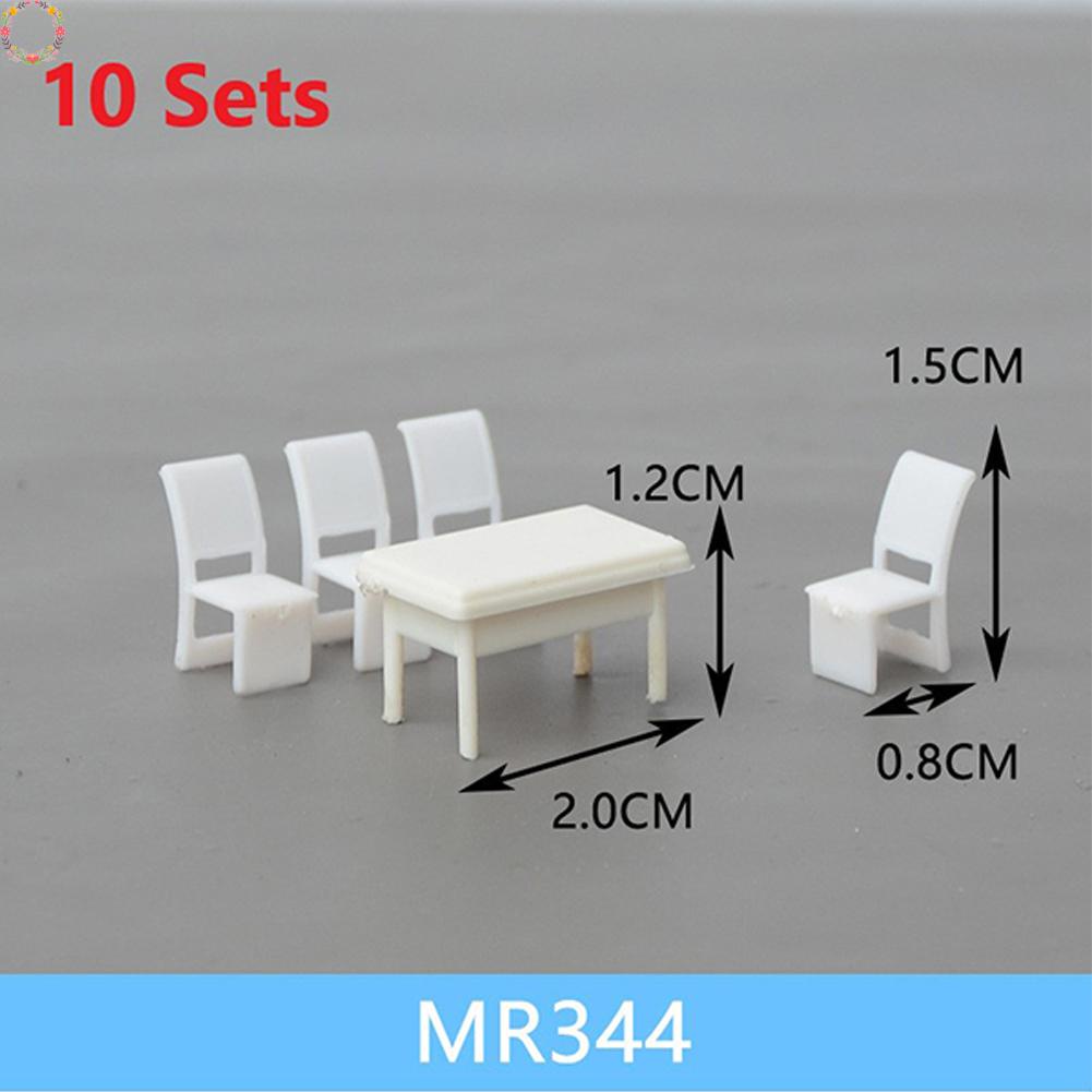 10 kiến ​​trúc bàn cát tự làm bàn ghế tỷ lệ 1:75 trang trí nhà