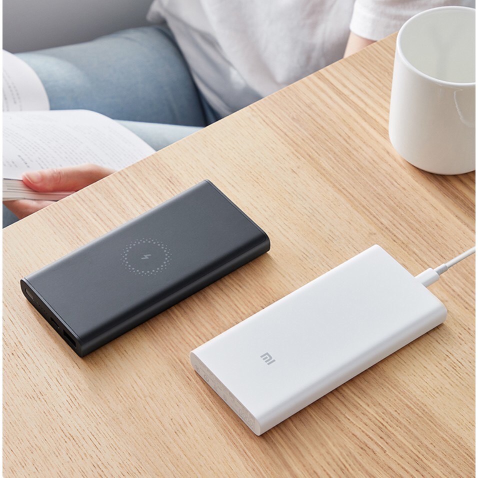 Sạc dự phòng không dây Xiaomi 10000mAh - Sạc dự phòng tích hợp sạc không dây 10000mAh Xiaomi -BH 1 năm