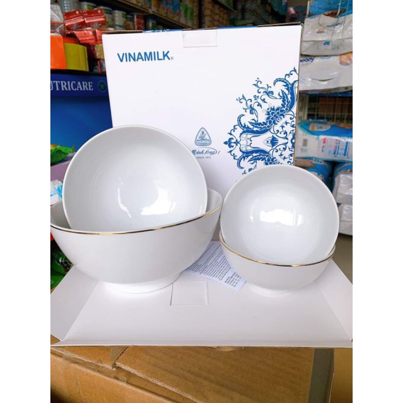 Bộ bát đĩa Minh Long Viền Vàng 5 món | BigBuy360 - bigbuy360.vn