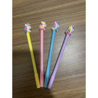 Bút ngựa unicorn mực xanh đỏ tím đen