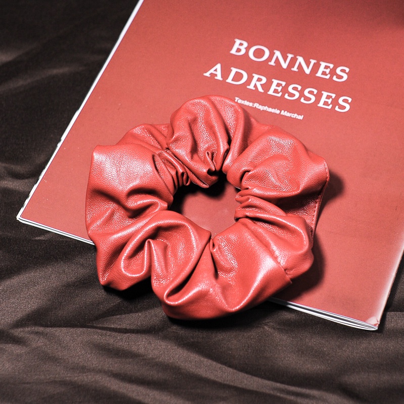 Dây buộc tóc cao su co giãn màu trơn phong cách Hàn Quốc cổ điển thời trang