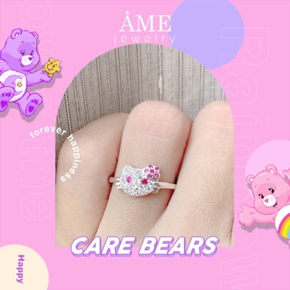 Nhẫn Bạc Ta Cho Bé [MÈO HELLO KITTY HỒNG]