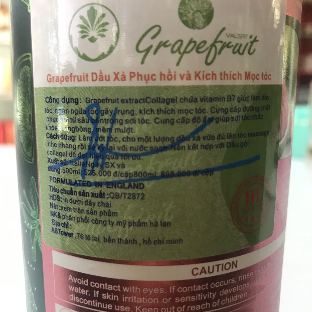 Grapefruit Dầu Xả Bưởi 850ml Ngăn Rụng Kích Thích Mọc Tóc