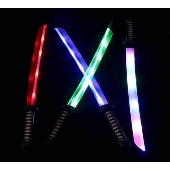 Kiếm Phát Sáng Katana -Tặng Pin và Kính phát sáng-68 Cm - Kính Đèn Led- Đồ Chơi Nhựa Có Đèn và Âm Thanh -ngẫu nhiên màu