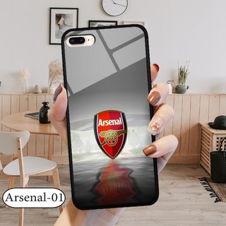 Ốp lưng kính 3D iPhone 7 Plus/ 8 Plus- hình đội bóng