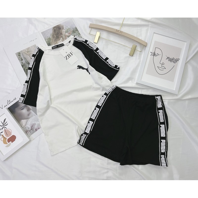 BÁN SỈ BỘ ĐÙI PHỐI ĐEN TRẮNG PUNA CHO NỮ | BigBuy360 - bigbuy360.vn