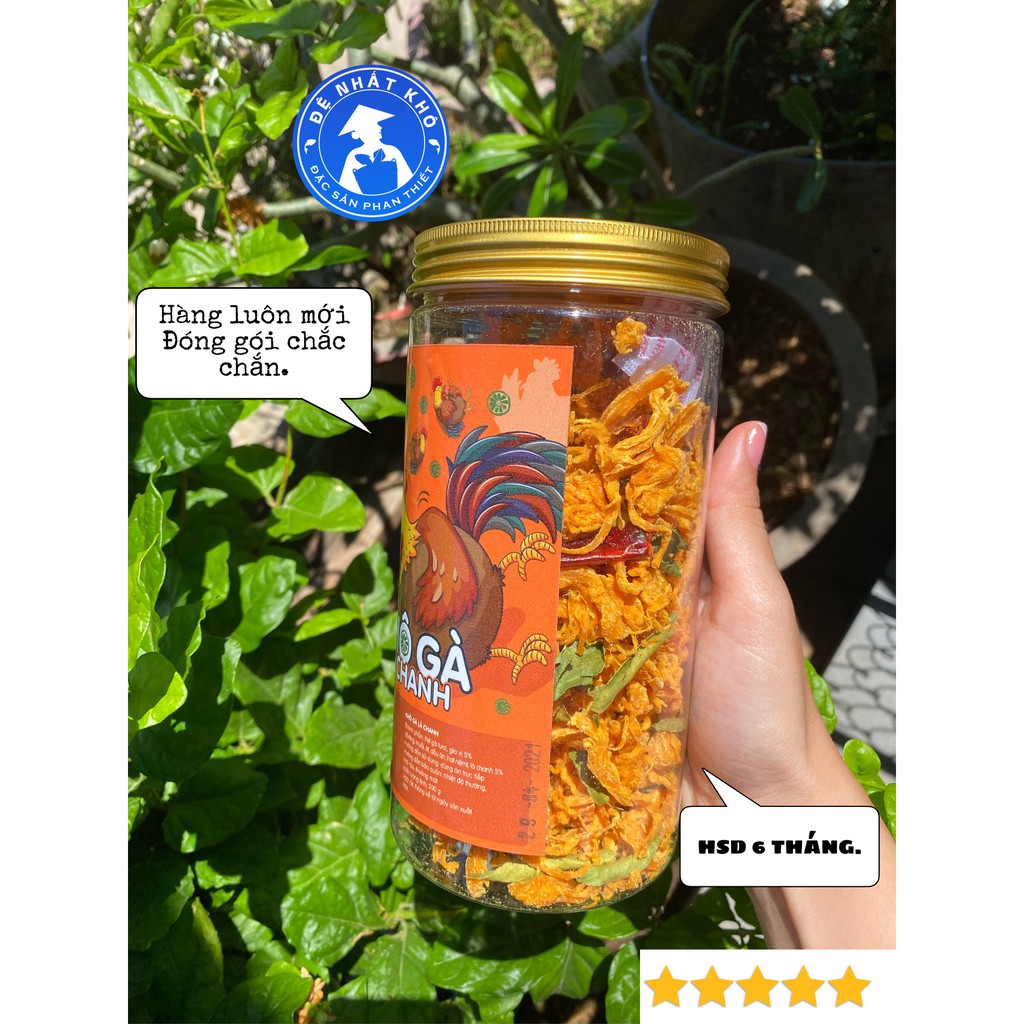 Khô Gà Lá Chanh 220g Đệ Nhất Khô ngon dai thơm cay nhẹ, đồ ăn vặt vừa ngon vừa rẻ, Đặc Sản Phan Thiết | BigBuy360 - bigbuy360.vn