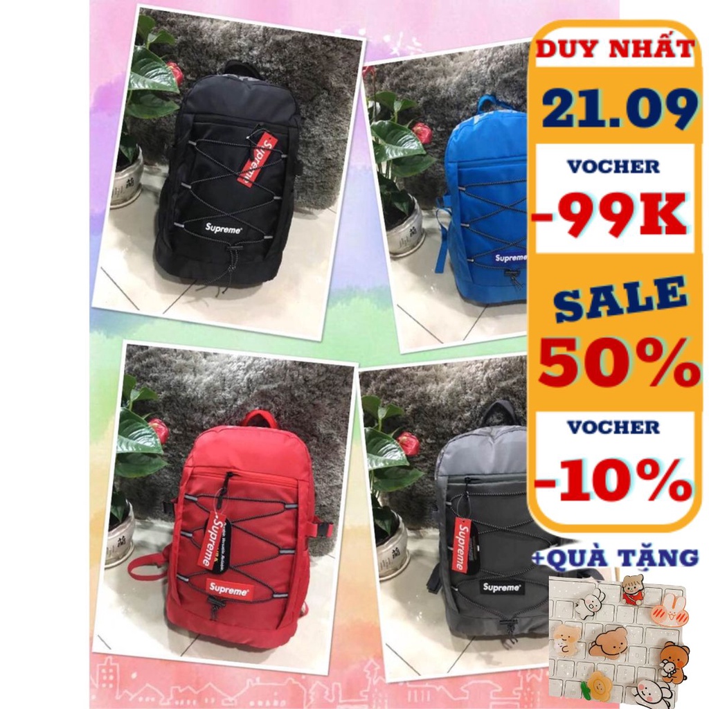 Balo SUPREME thời trang Unisex thời trang, đựng sách vở, A4, laptop, đi học, đi làm cá tính, tiện lợi