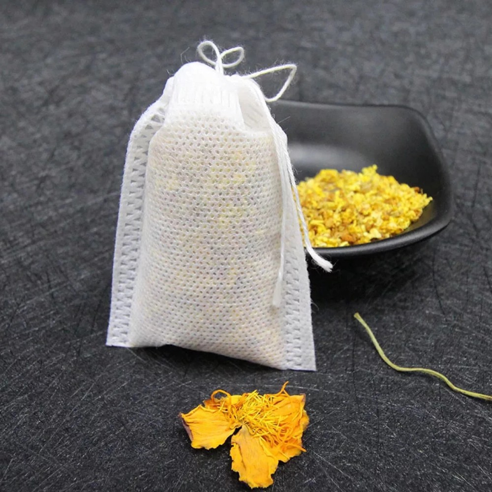Combo 50 túi giấy vải, túi lọc trà dùng đựng hạt hút ẩm an toàn dễ dùng kích thước 8*12 cm