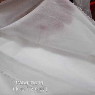 Mếch mùng ( khổ từ 1 ,2 mét -1,6 mét ) hàng mỏng - trung bình có sẵn.