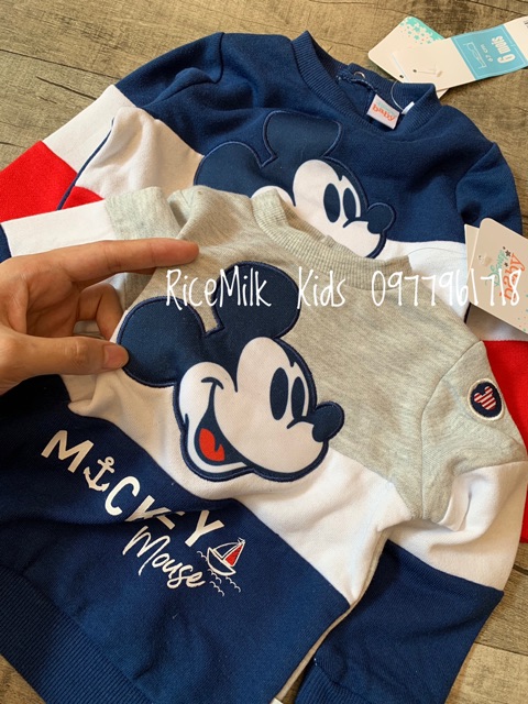 [SALE SOCK]Bộ Áo Và Quần Disney Hình Mickey xuất dư xịn cho bé