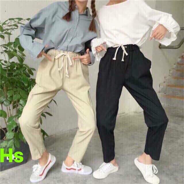 Quần kaki nữ sắn ống hàng có size HSU2402 | BigBuy360 - bigbuy360.vn