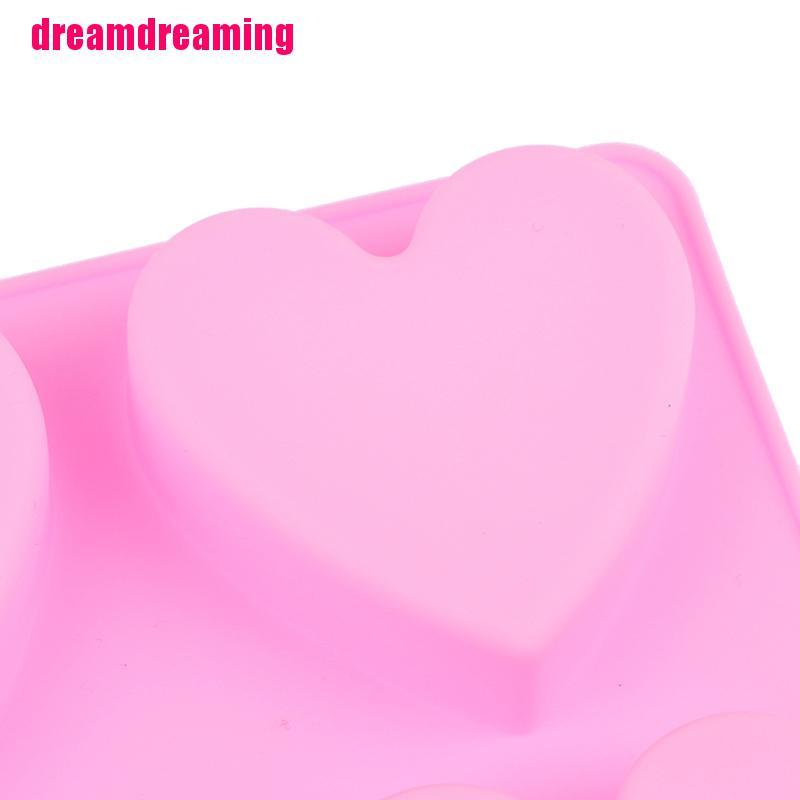 Khuôn Làm Xà Phòng Silicone Trái Tim 3d 4