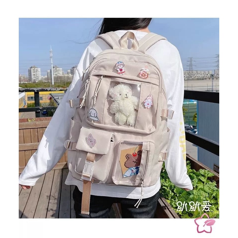Balo Ulzzang Hàn Quốc Nam Nữ , Balo Thời Trang Giá Rẻ Cute Dễ Thương cute - BL55