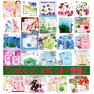 COMBO 50 MẶT NẠ NỘI ĐỊA TRUNG (MIX MẪU NGẪU NHIÊN THEO ĐỢT)