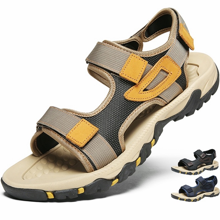 Giày Sandal Đế Bằng Chống Trượt Trọng Lượng Nhẹ Thời Trang Mùa Hè Dành Cho Nam