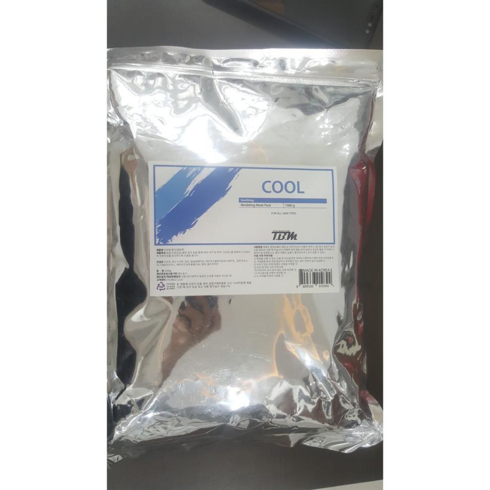 Bột mặt nạ dẻo Cool TBM, Mặt nạ Hàn Quốc bạc hà 1000g - Làm mát, làm dịu, dưỡng da cho da dầu, mụn