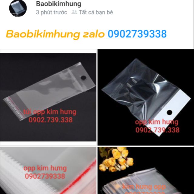 Túi ngọc đủ size có lỗ treo