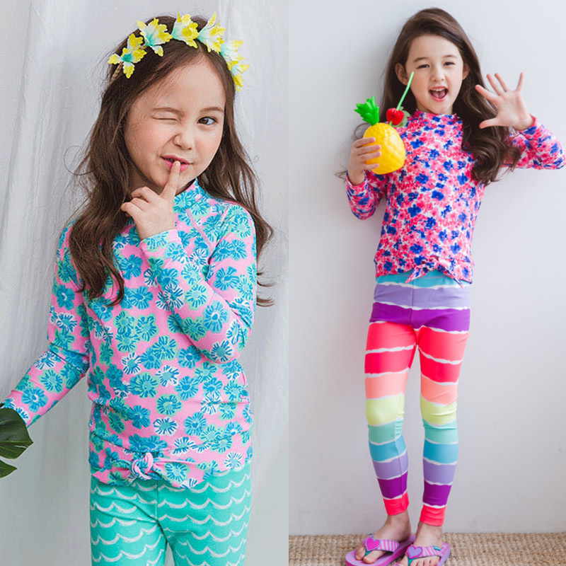 Bộ Đồ Bơi In Họa Tiết Xinh Xắn Cho Bé Gái