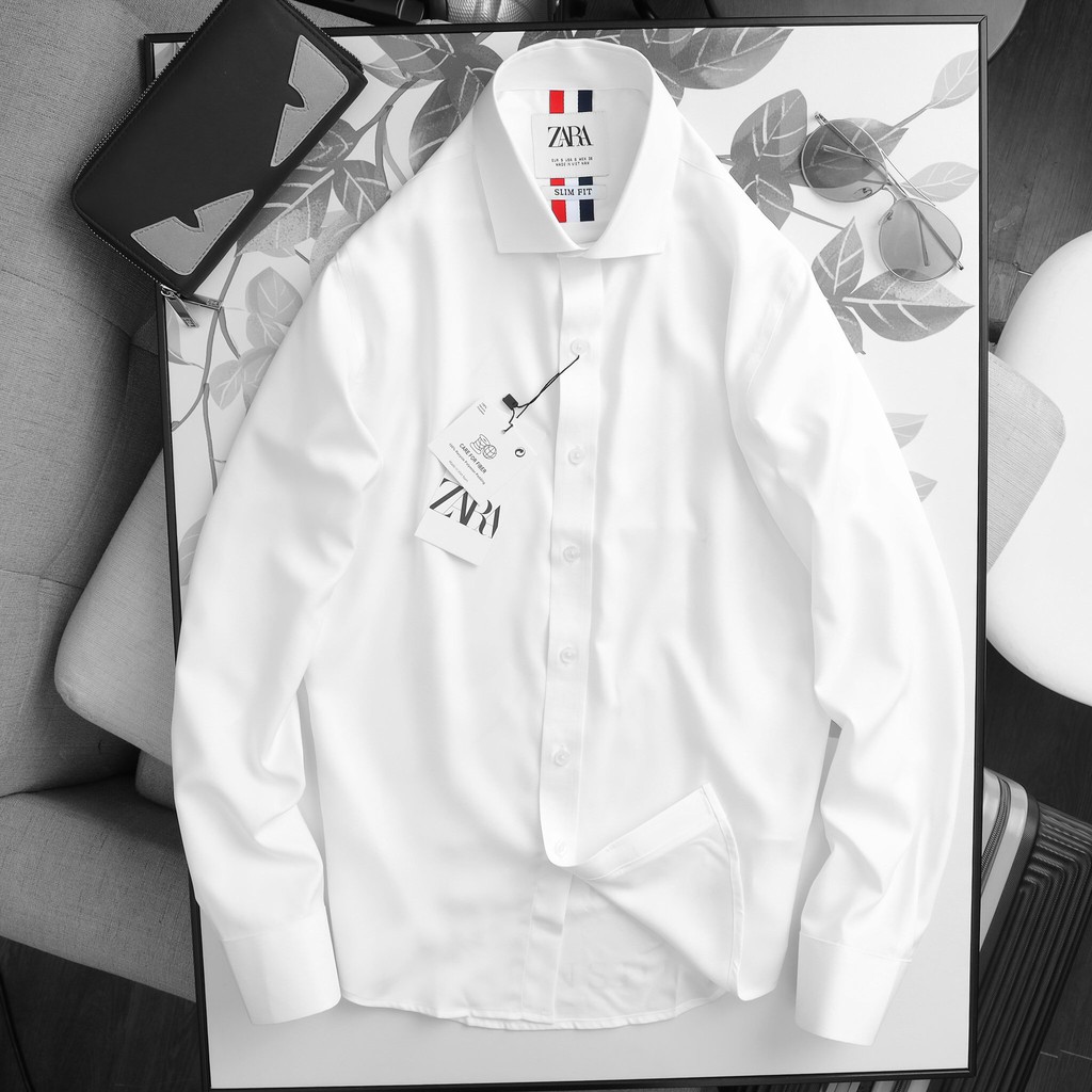 Sơ mi nam caro ZA-RA dài tay cổ bẻ cao cấp | BigBuy360 - bigbuy360.vn