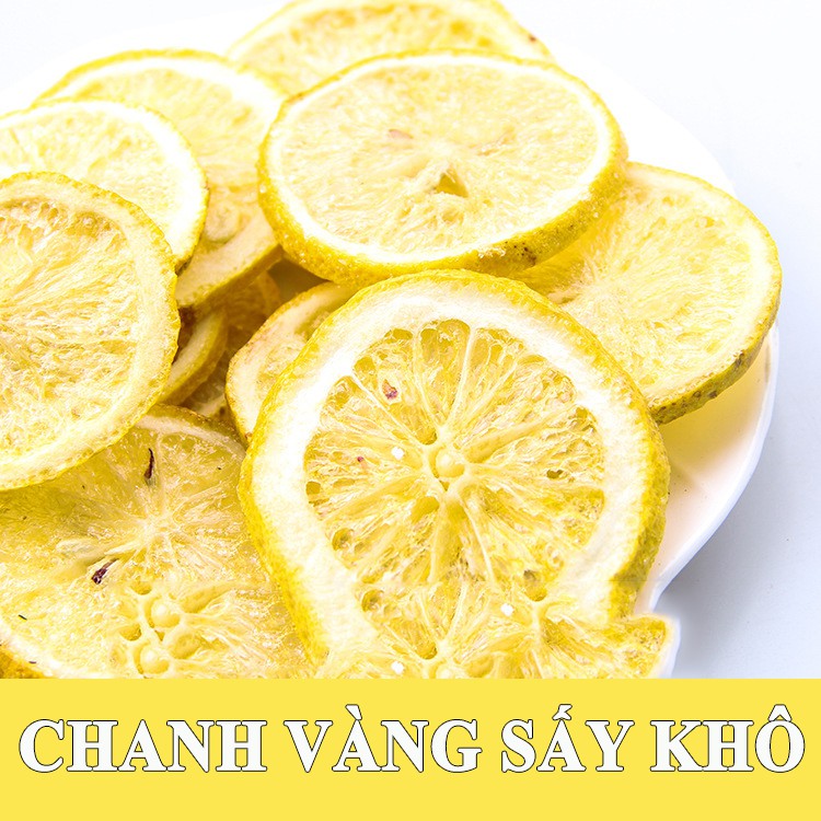 Chanh Vàng Ngâm Mật Ong Thái Lát Sấy Khô Hộp 100gr Hàng Loại 1