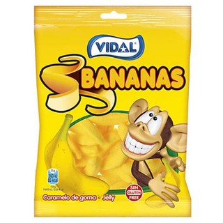 Kẹo dẻo hình quả chuối Vidal gói 100g