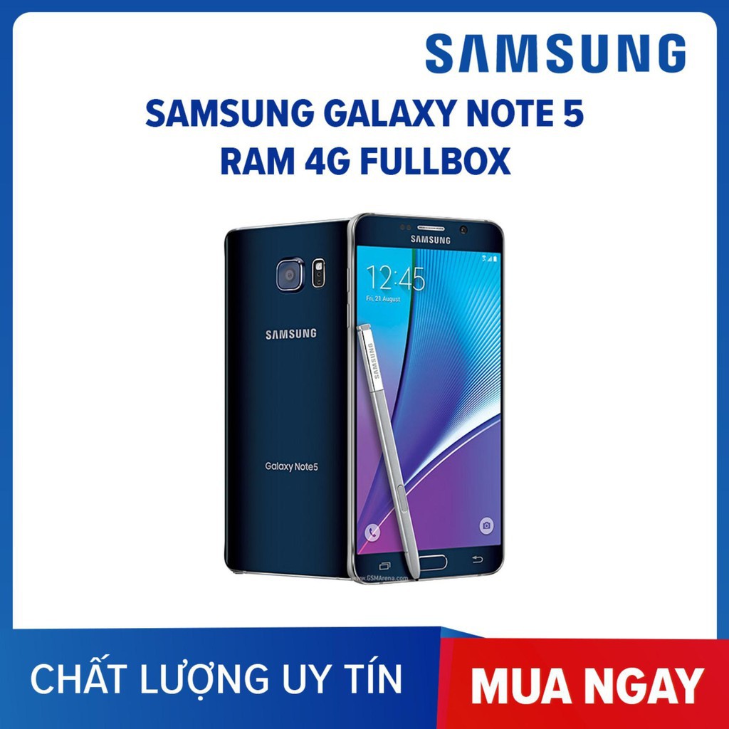 ĐIỆN THOẠI Samsung Galaxy Note 5 2sim CHÍNH HÃNG (màu xanh đậm) Ram 4G bộ nhớ 32G CHƠI PUBG MẠNH